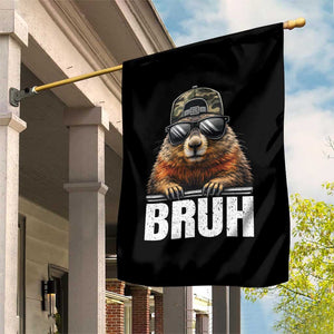Bruh Groundhog Garden Flag Funny Woodchuck Camo Hat Youth Teens Kids Slang TS10 Print Your Wear