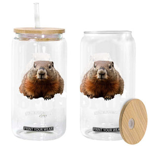 Bruh Groundhog Glass Can Funny Woodchuck Youth Teens Kids Slang TS10 Print Your Wear