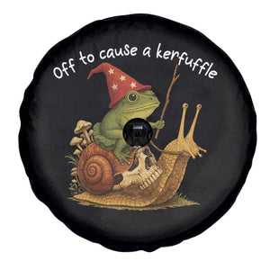 Whimsical Frog Wizard Meme Spare Tire Cover Off to Cause A Kerfuffle TS10 Print Your Wear
