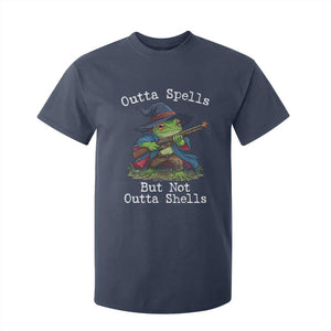 Wizard Frog Meme T Shirt For Kid Outta Spells But Not Outta Shells TS10 Navy Print Your Wear