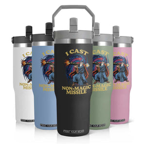 I Cast Non-Magic Missile Funny Wizard Parody Meme Flip Straw Tumbler TS10 Print Your Wear