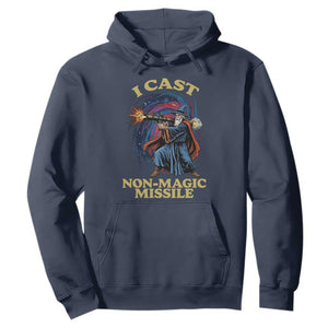 I Cast Non-Magic Missile Funny Wizard Parody Meme Hoodie TS10 Navy Print Your Wear