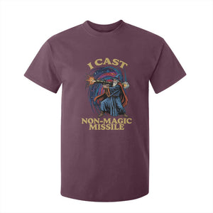 I Cast Non-Magic Missile Funny Wizard Parody Meme T Shirt For Kid TS10 Maroon Print Your Wear