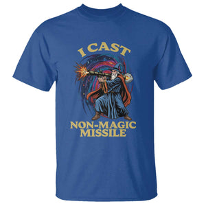 I Cast Non-Magic Missile Funny Wizard Parody Meme T Shirt TS10 Royal Blue Print Your Wear