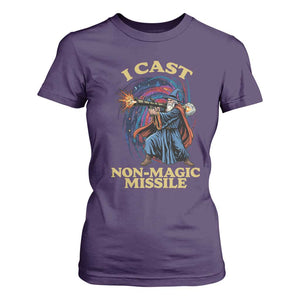 I Cast Non-Magic Missile Funny Wizard Parody Meme T Shirt For Women TS10 Purple Print Your Wear