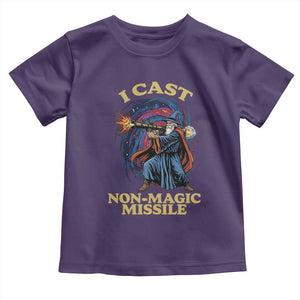 I Cast Non-Magic Missile Funny Wizard Parody Meme Toddler T Shirt TS10 Purple Print Your Wear