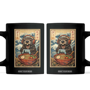 Cute Kawaii Gamer Groundhog Coffee Mug Funny Japanese Ramen Anime Otaku Fan Gift TS10 Black Print Your Wear