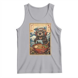 Cute Kawaii Gamer Groundhog Tank Top Funny Japanese Ramen Anime Otaku Fan Gift TS10 Athletic Heather Print Your Wear