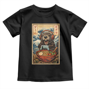 Cute Kawaii Gamer Groundhog Toddler T Shirt Funny Japanese Ramen Anime Otaku Fan Gift TS10 Black Print Your Wear
