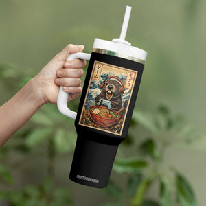 Cute Kawaii Gamer Groundhog Tumbler With Handle Funny Japanese Ramen Anime Otaku Fan Gift TS10 Print Your Wear