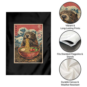 Japanese Groundhog Ramen Noodles Garden Flag Funny Kawaii Anime TS10 Print Your Wear