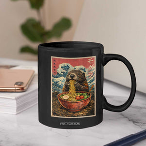 Japanese Groundhog Ramen Noodles Coffee Mug Funny Kawaii Anime TS10 Print Your Wear