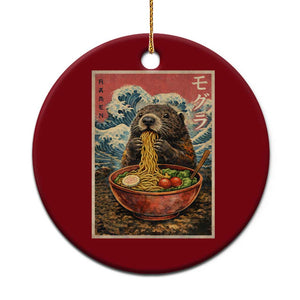 Japanese Groundhog Ramen Noodles Ceramic Ornament Funny Kawaii Anime TS10 1pc Red Print Your Wear