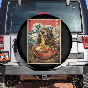 Japanese Groundhog Ramen Noodles Spare Tire Cover Funny Kawaii Anime TS10 No hole Black Print Your Wear