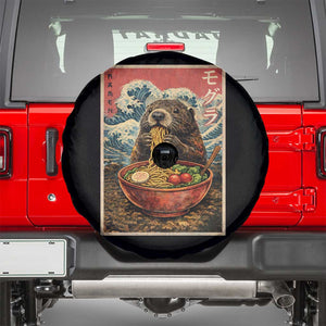 Japanese Groundhog Ramen Noodles Spare Tire Cover Funny Kawaii Anime TS10 Black Print Your Wear
