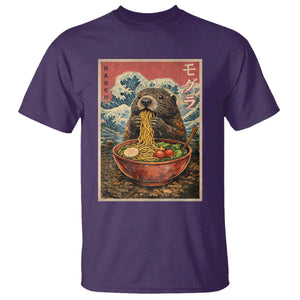 Japanese Groundhog Ramen Noodles T Shirt Funny Kawaii Anime TS10 Purple Print Your Wear