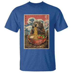 Japanese Groundhog Ramen Noodles T Shirt Funny Kawaii Anime TS10 Royal Blue Print Your Wear