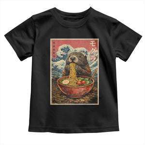 Japanese Groundhog Ramen Noodles Toddler T Shirt Funny Kawaii Anime TS10 Black Print Your Wear