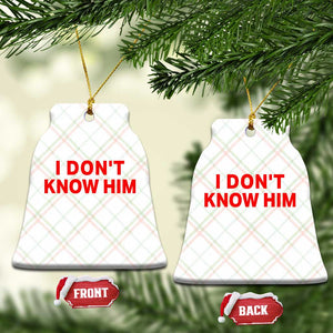 Funny Couple Matching Ceramic Ornament I Don't Know Him Couples She's My Soulmate TS10 Print Your Wear