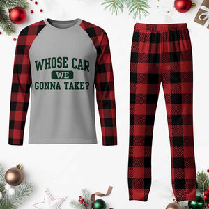 Whose Car We Gonna Take Meme Plaid Pajama Set TS10 Buffalo Plaid Print Your Wear