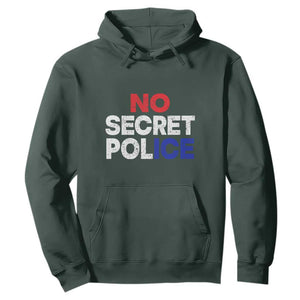 Subtle Abolish Ice Hoodie No Secret Police TS10 Dark Forest Green Print Your Wear