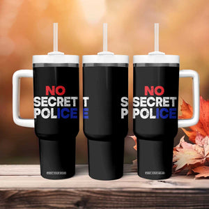 Subtle Abolish Ice Tumbler With Handle No Secret Police TS10 Print Your Wear