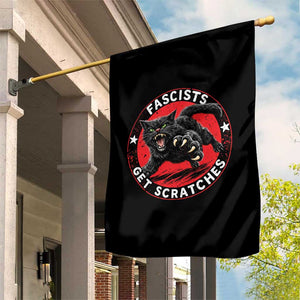 Vintage Black Cat Against Fascists Garden Flag TS10 Print Your Wear
