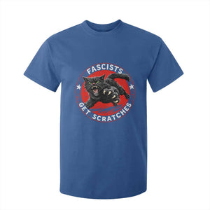 Vintage Black Cat Against Fascists T Shirt For Kid TS10 Royal Blue Print Your Wear
