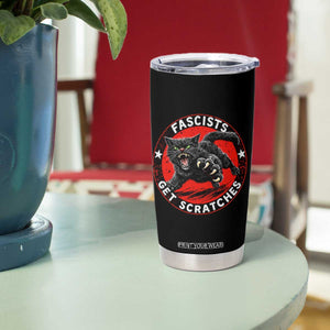 Vintage Black Cat Against Fascists Tumbler Cup TS10 Print Your Wear