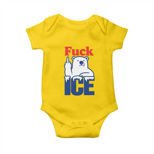 Fck Ice Baby Onesie Get The Fck Out Of Minneapolis Polar Bear TS10 Daisy Print Your Wear