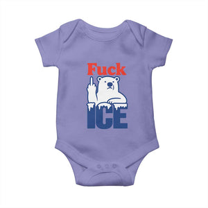 Fck Ice Baby Onesie Get The Fck Out Of Minneapolis Polar Bear TS10 Violet Print Your Wear