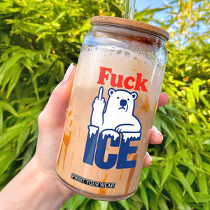 Fck Ice Glass Can Get The Fck Out Of Minneapolis Polar Bear TS10 White Print Your Wear
