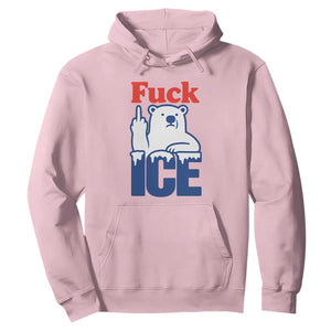 Fck Ice Hoodie Get The Fck Out Of Minneapolis Polar Bear TS10 Light Pink Print Your Wear