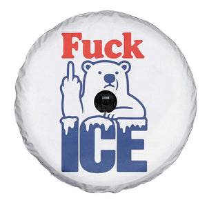 Fck Ice Spare Tire Cover Get The Fck Out Of Minneapolis Polar Bear TS10 Print Your Wear