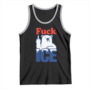 Fck Ice Tank Top Get The Fck Out Of Minneapolis Polar Bear TS10 Black Athletic Heather Print Your Wear