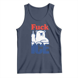 Fck Ice Tank Top Get The Fck Out Of Minneapolis Polar Bear TS10 Navy Print Your Wear