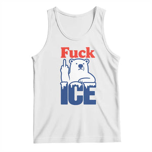Fck Ice Tank Top Get The Fck Out Of Minneapolis Polar Bear TS10 White Print Your Wear