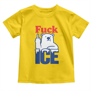 Fck Ice Toddler T Shirt Get The Fck Out Of Minneapolis Polar Bear TS10 Daisy Print Your Wear