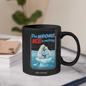 Fck Ice Coffee Mug The Wrong Ice Is Melting Polar Bear Social Justice TS10 Print Your Wear