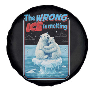 Fck Ice Spare Tire Cover The Wrong Ice Is Melting Polar Bear Social Justice TS10 Print Your Wear