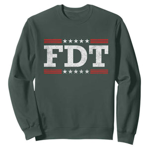FDT Sweatshirt Resistance Resist Tyranny Support TS10 Dark Forest Green Print Your Wear