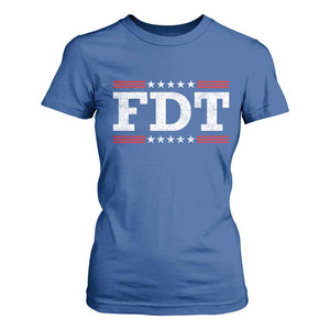 FDT T Shirt For Women Resistance Resist Tyranny Support TS10 Royal Blue Print Your Wear