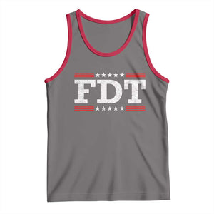 FDT Tank Top Resistance Resist Tyranny Support TS10 Deep Heather Red Print Your Wear