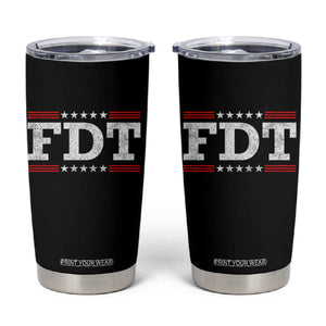 FDT Tumbler Cup Resistance Resist Tyranny Support TS10 Black Print Your Wear