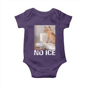 Funny Cat Meme No Ice Baby Onesie Subtle FDT Political Satire Satirical Humor TS10 Purple Print Your Wear