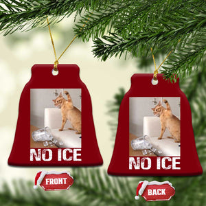 Funny Cat Meme No Ice Ceramic Ornament Subtle FDT Political Satire Satirical Humor TS10 Print Your Wear