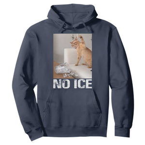 Funny Cat Meme No Ice Hoodie Subtle FDT Political Satire Satirical Humor TS10 Navy Print Your Wear