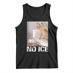 Funny Cat Meme No Ice Tank Top Subtle FDT Political Satire Satirical Humor TS10 Black Print Your Wear