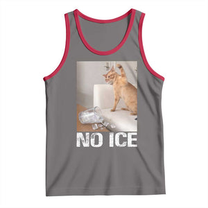 Funny Cat Meme No Ice Tank Top Subtle FDT Political Satire Satirical Humor TS10 Deep Heather Red Print Your Wear