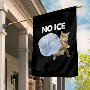 No Ice Garden Flag Funny Cat Meme Subtle FDT Political Satire TS10 Print Your Wear